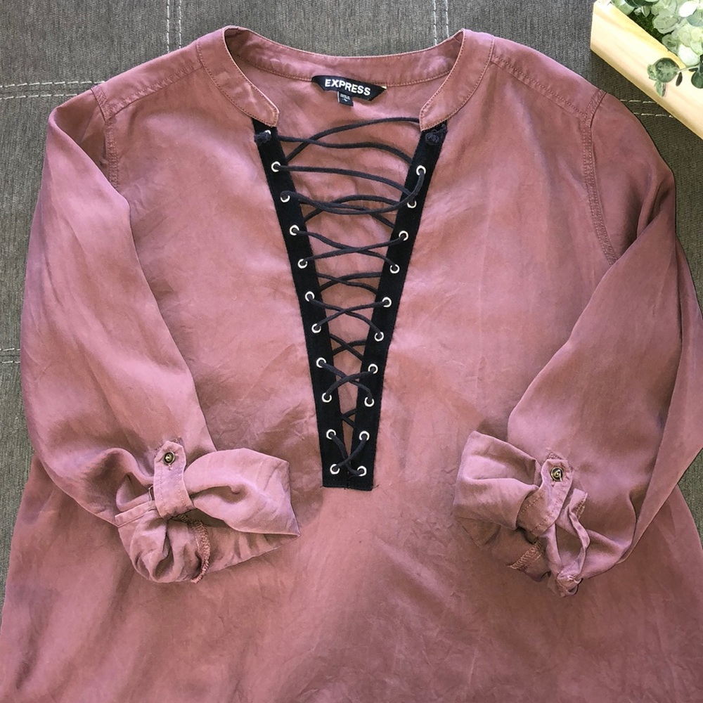 Lace Down Long Sleeve - Gently Worn!